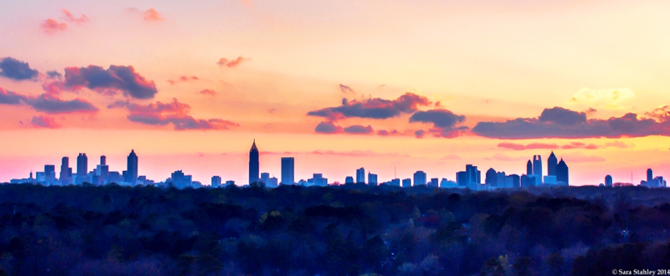 Atlanta Skyline dusk